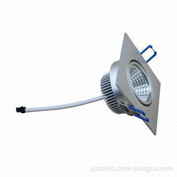 COB LED ceiling light, Dali, dimmable, 20W, square, 94mm cut hole